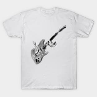 Original painting electric guitar and hands T-Shirt